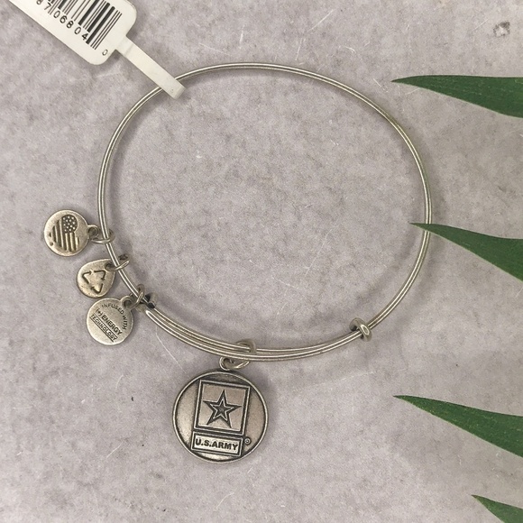 Alex and Ani Jewelry - NWT Alex & Ani Silver US Army Military Bracelet